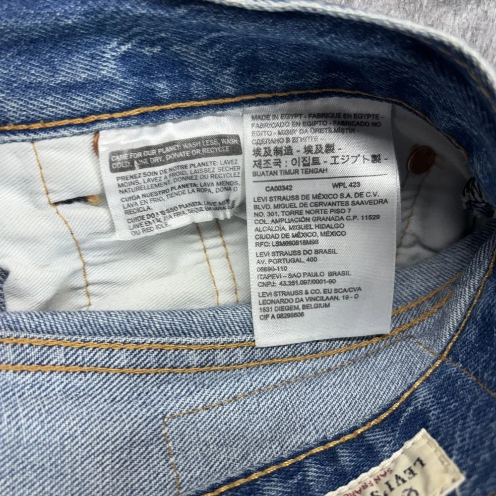 Levi's Premium 501 '93 Jeans Men's 30 x 32 Blue Light Wash Button Fly Straight